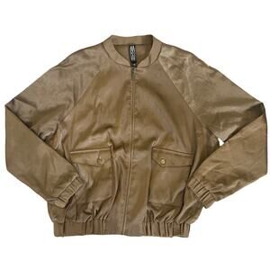Marla Wynne Jacket Members Only Vibe Bronze Gold Medium Pockets Retro